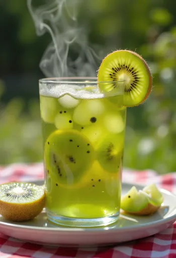 Kiwis cider bögrében