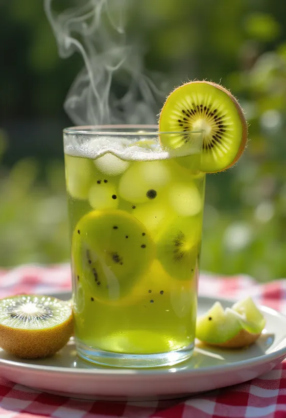 Kiwis cider bögrében