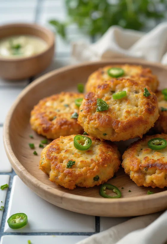Frissen készült Mushroom Bhaji, ropogós gombás golyókkal