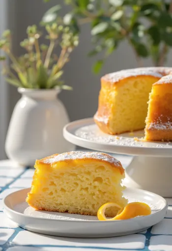 Narancsos torta tálalva
