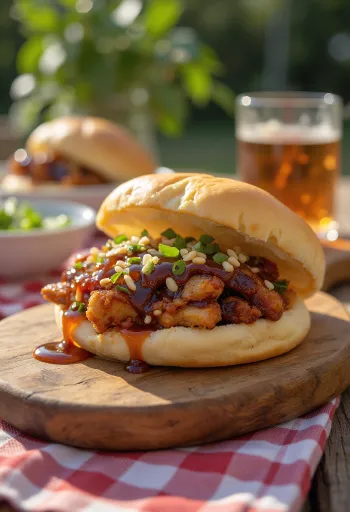 Teriyaki Chicken Bao teriyaki szósszal és szezámmaggal