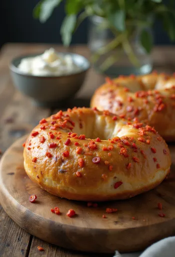 Tüzes csilis bagel frissen sütve