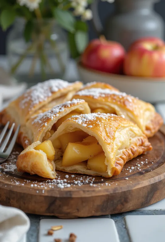 Chilean Empanada de Manzana, almás empanada, aranybarna tésztában