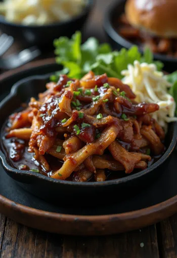 BBQ grillezett jackfruit pulled \'pork\'