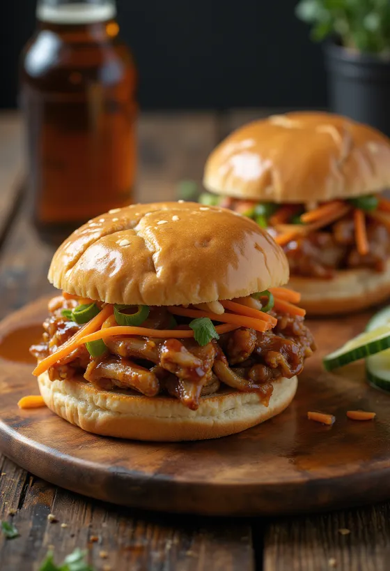 Pulled pork bao buci tálalva
