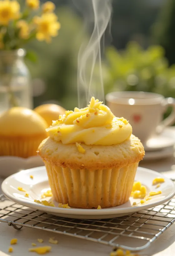 Citromos Cupcake tálalva