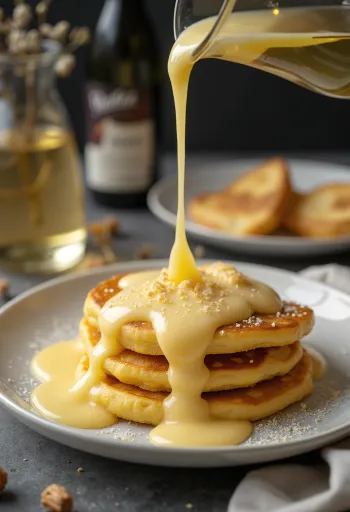 Fondue Pancake tálalva