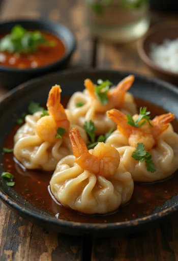 Thai tamarindos rákos dumpling ropogós aljú tésztával