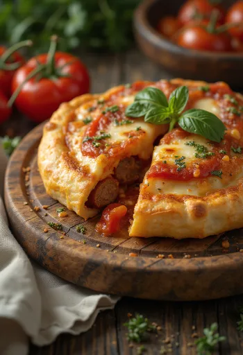 Tüzes magyaros calzone aranybarnára sütve