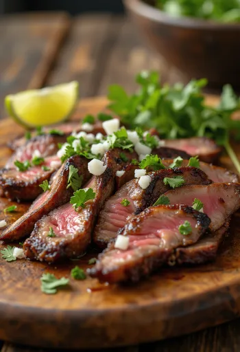 Carne asada tálalva tortillával és salátával