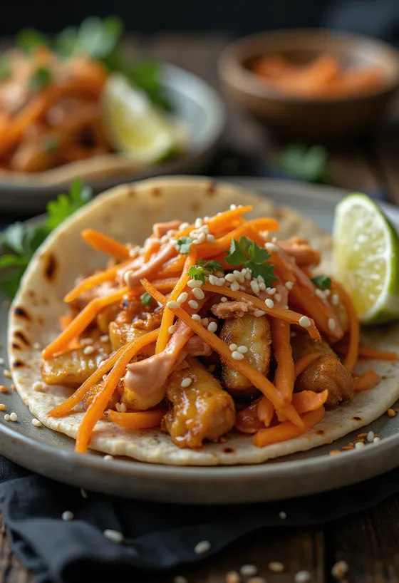 Fúziós taco tálalva