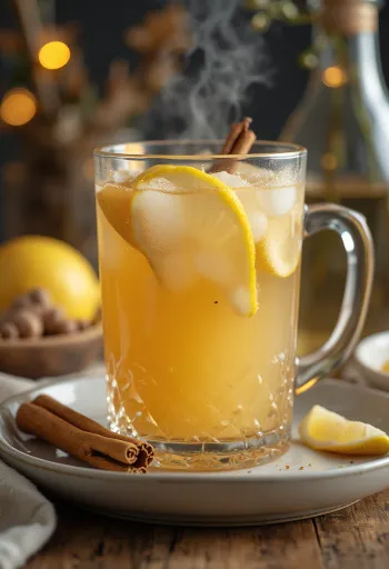Körtés gyömbéres alkoholmentes cider bögrében