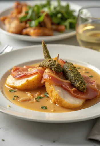 Gluténmentes Saltimbocca csirkehússal, prosciuttoval és zsályával