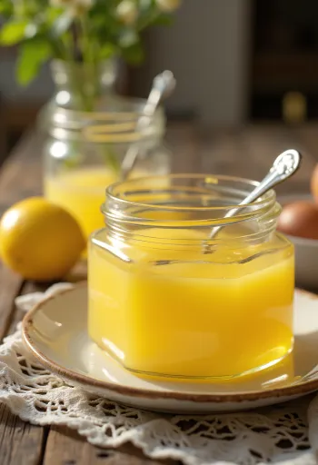 Frissen készült tehéntej alapú ghee, tiszta, aranyszínű folyadék egy üvegedényben
