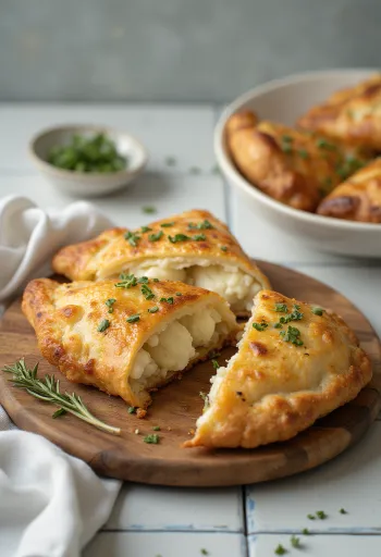 Frissen sült karfiolos calzone