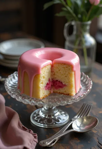 Puncsos torta tálalva