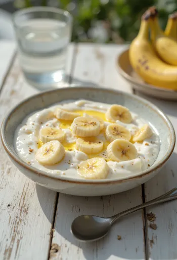 Banános raita tálalva, joghurtos és frissítő szósz banánnal és fűszerekkel