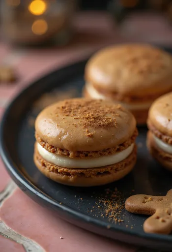 Mézeskalácsfűszeres macaron