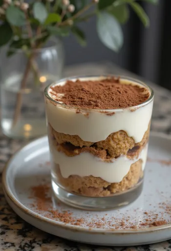 Tiramisu parfé tálalva