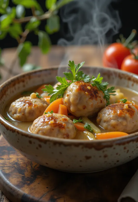 Albóndigas tálalva