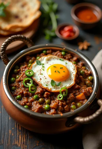 Keto pakisztáni fűszeres marhahúsos reggeli (Keema)