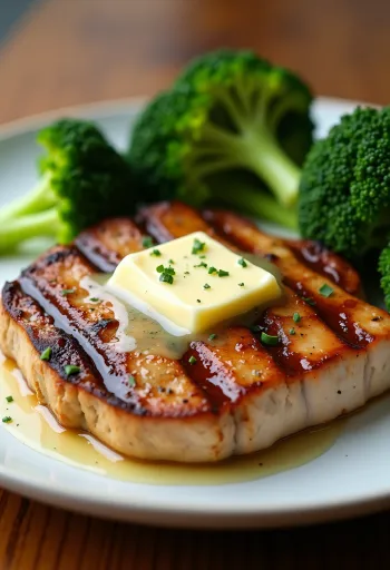 Grillezett pulykamell steak fűszervajjal