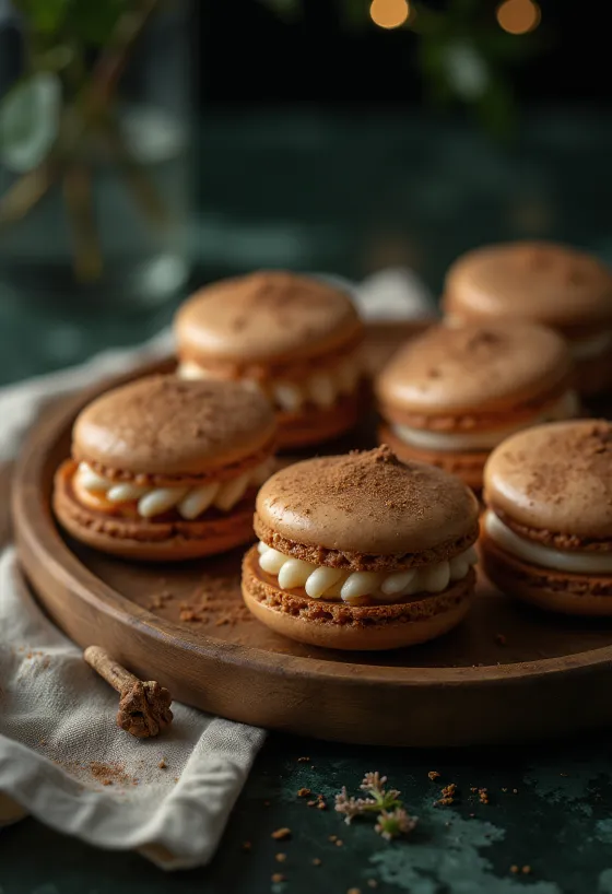 Mézeskalácsos macaron