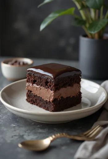 Rigójancsi torta tálalva