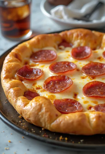 Szalámis focaccia tálalva