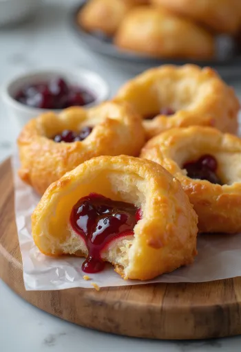 Fry bake lekvárral, aranybarna sütemények