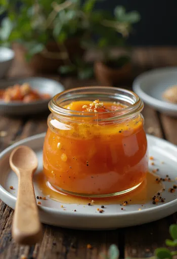 Gochujang fűszeres ghee üvegben