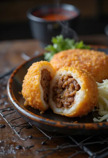 Katsu Menchi, ropogós panírozott húspogácsa tonkatsu szósszal