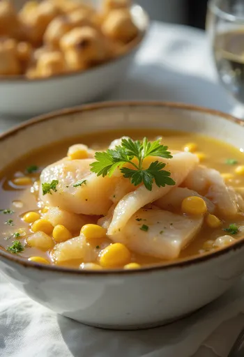 Ceviche Ecuatoriano tálalva lime-lével és avokádóval