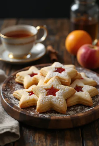 Fahéjas-narancsos linzer tálalva
