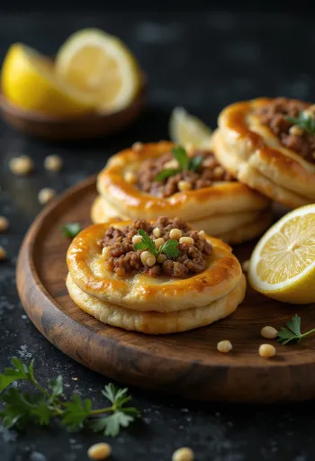 Arab sfiha fűszeres darált hússal