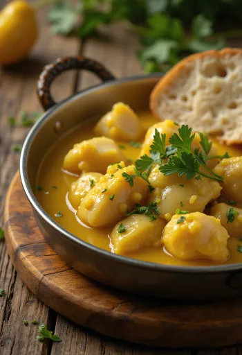 Vatapá de peixe com cebola kókuszos halételek, gazdag szószban