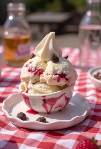 Baskin-Robbins Love Potion fagylalt tálalva