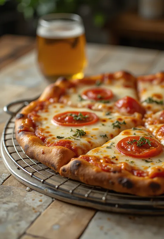 New York Style Pizza vékony tésztával és nagy szeletekkel
