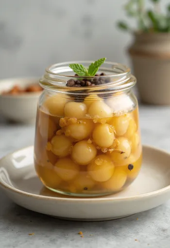 Édes-savanyú natto üvegben