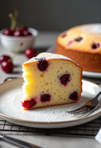 Keto meggyes piskóta szelet