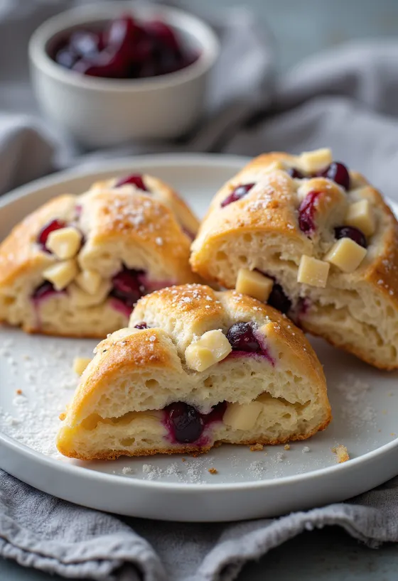 Szilvás-marcipános scone