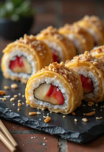Gofri sushi tálalva