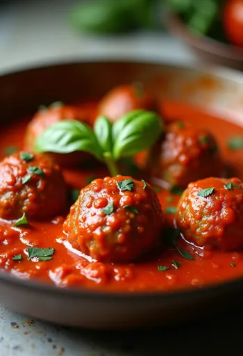 Keto paradicsomszószos húsgombóc