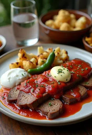 Keto iskender kebab karfiollal