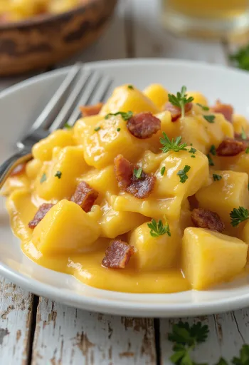 Papas chorreadas csípős szósszal és friss korianderrel