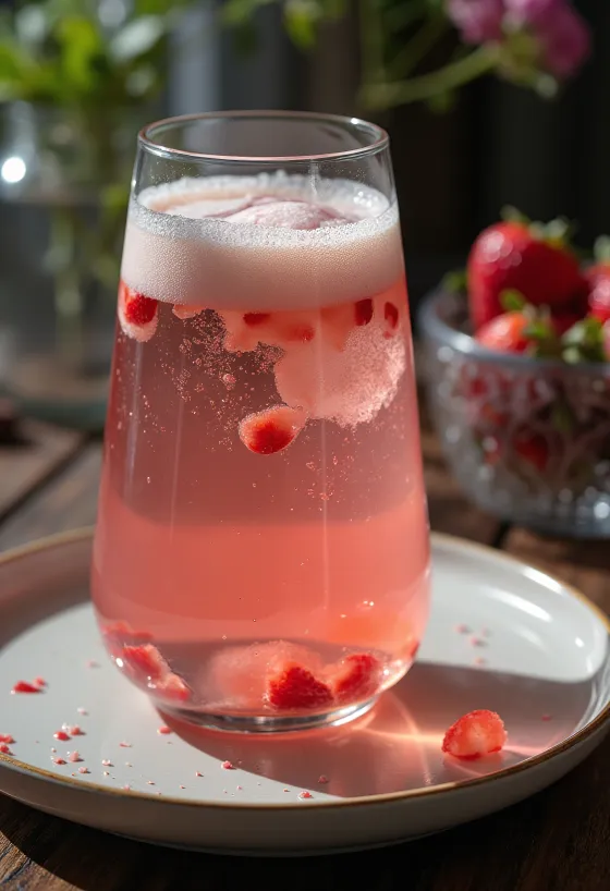 Probiotikus Eper Kombucha