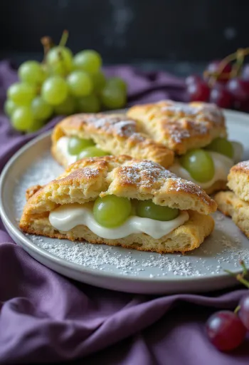 Szőlőkrémes scone
