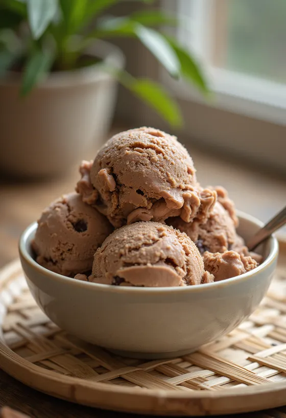 Aero Ice Cream fagylalt tálalva