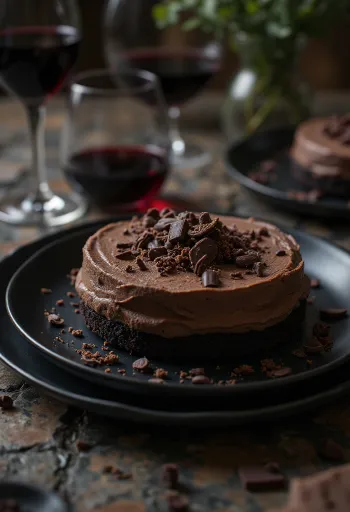 Étcsokis mousse torta elegáns tálalásban