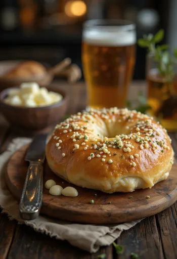 Frissen sült fehércsokis-mentás bagel